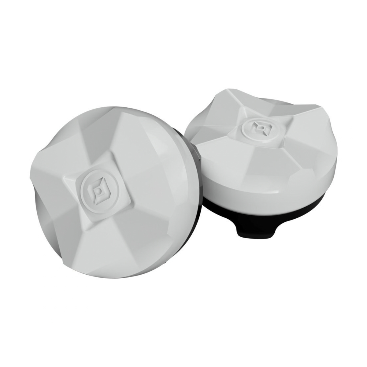White Geometric Joystick Caps