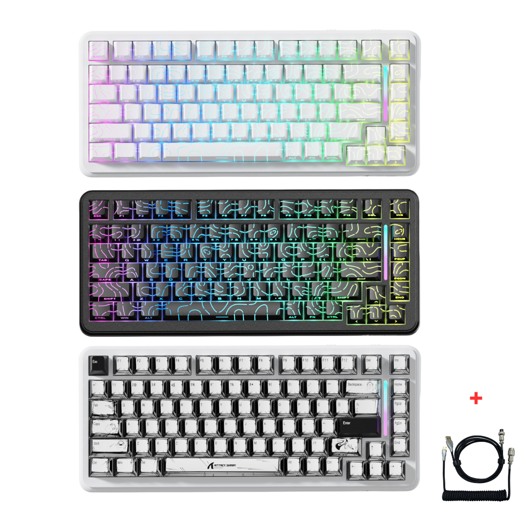 Attack Shark X82 Pro HE 8KHz Wireless Magnetic Gaming Keyboard