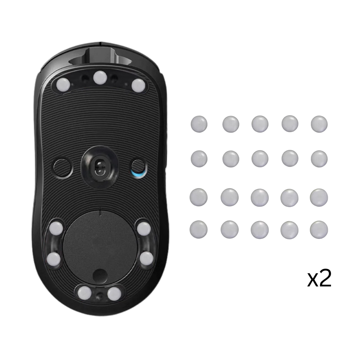 Curved Mouse Skates (Small Dots)