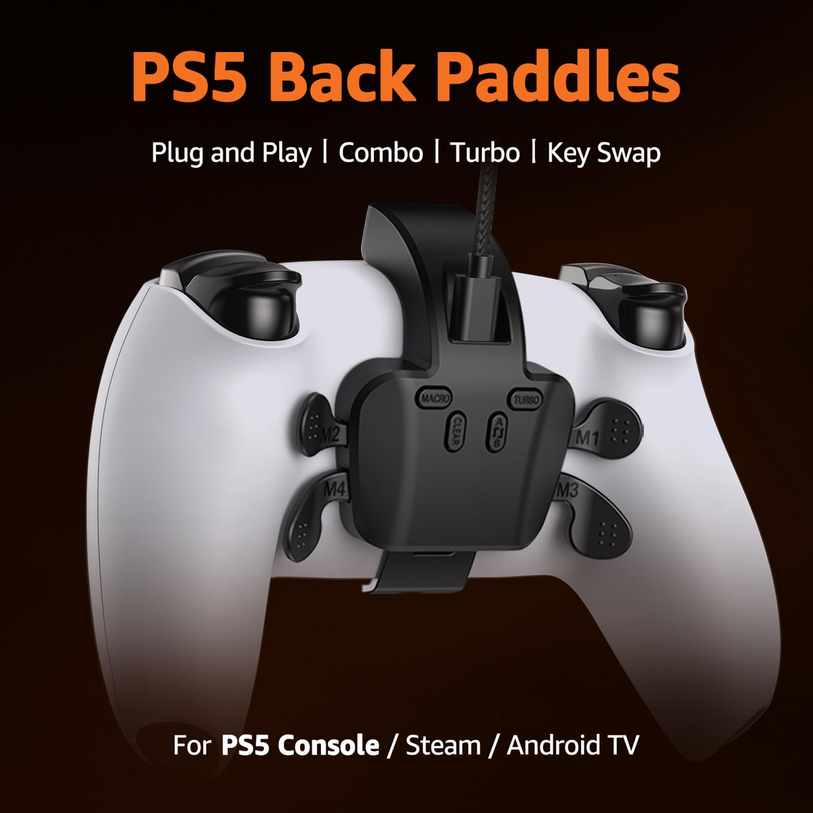 Back Paddles for PS5 Controller, Plug and Play