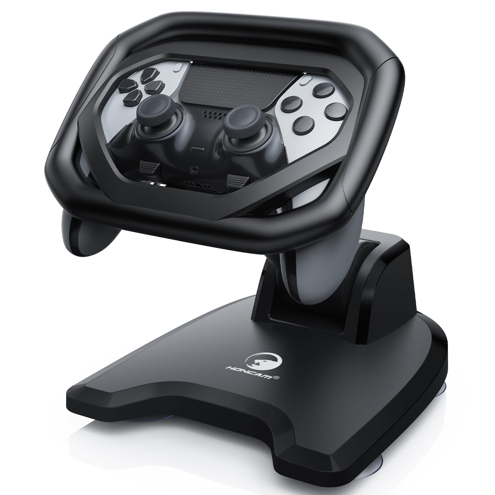HONCAM PS5 Racing Steering Wheel Stand & Grip