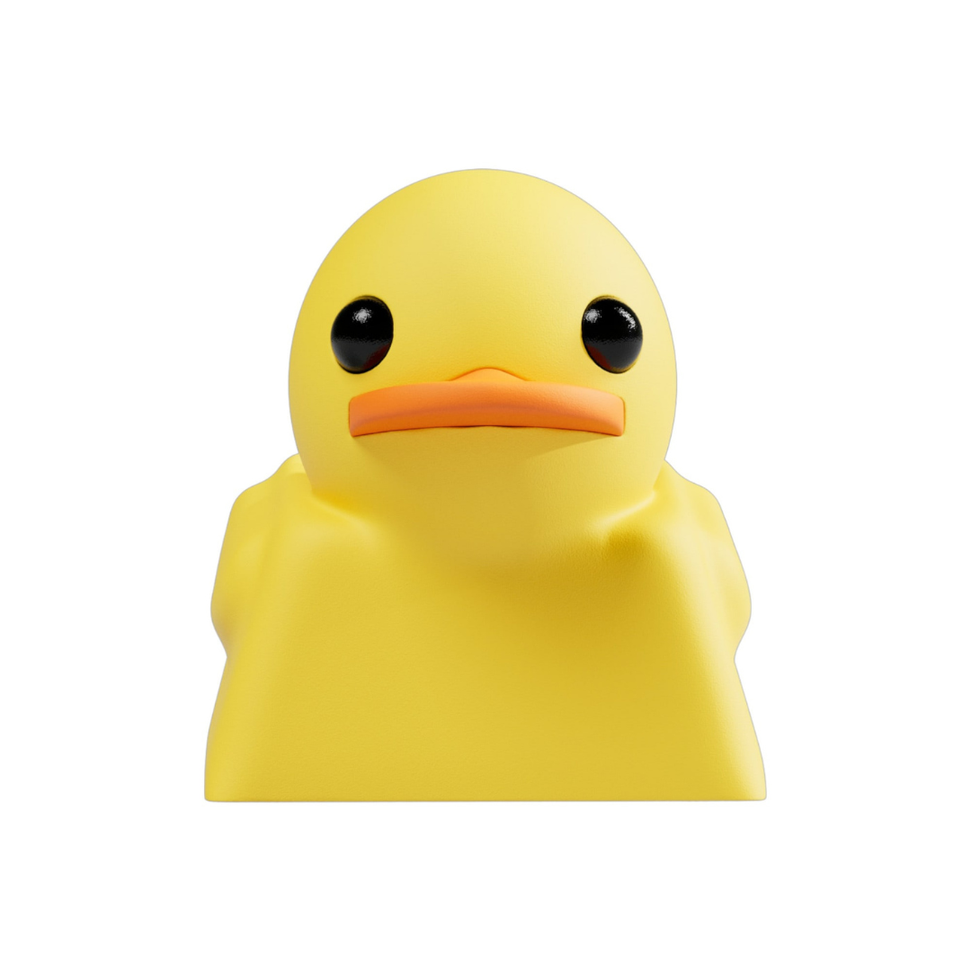 Yellow Duckey Keycap