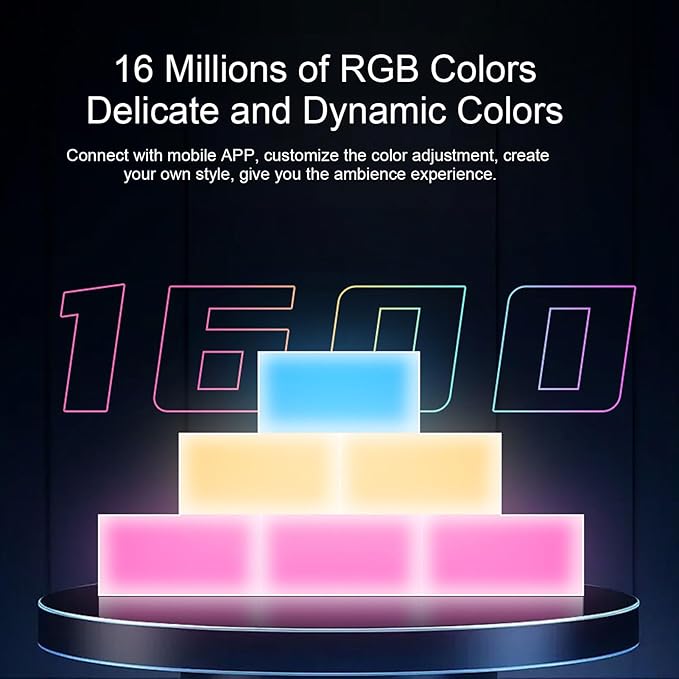 Rectangular Quantum Smart LED Rhythm Light