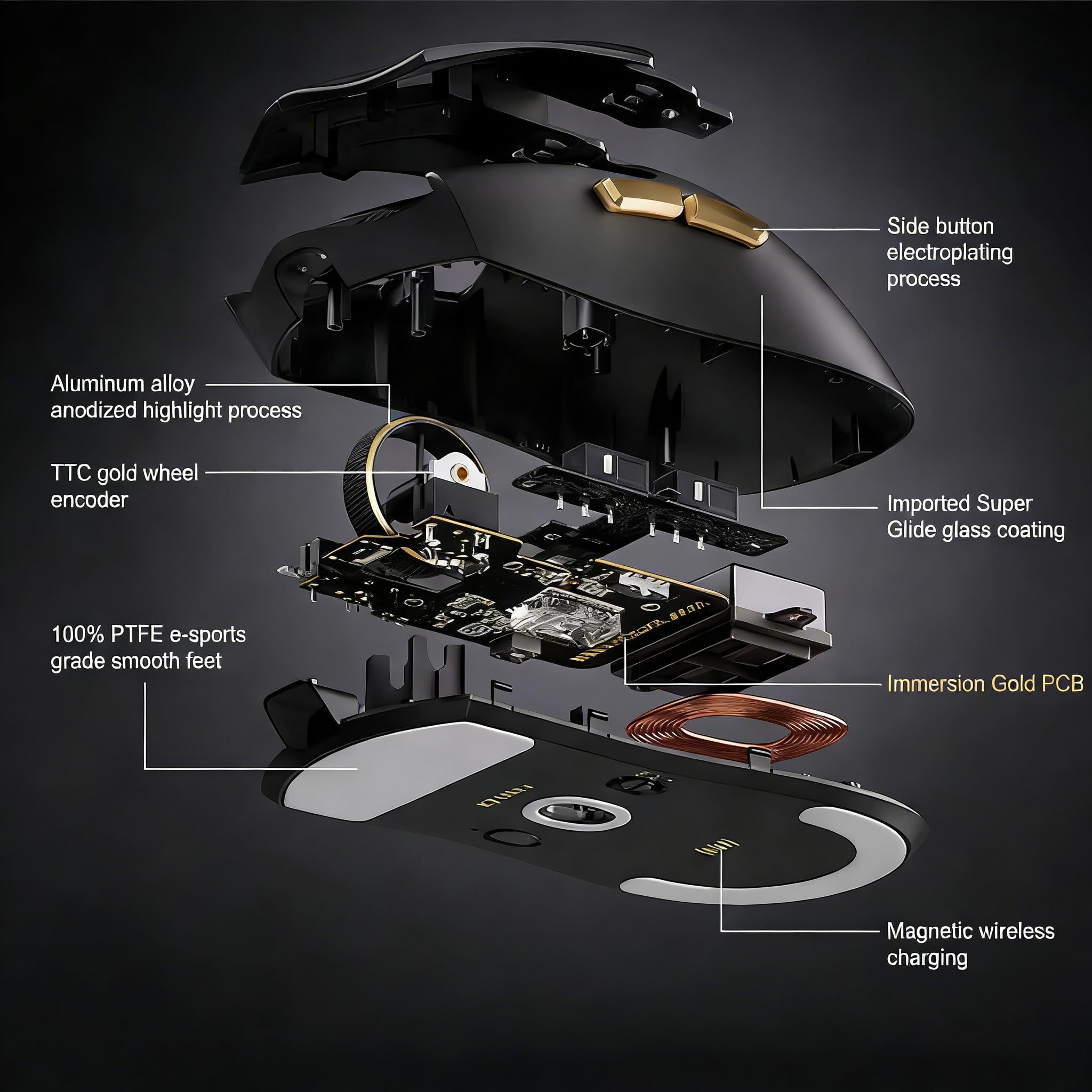 MCHOSE K7 V2 Ultra+ Lightweight 8K Wireless Gaming Mouse