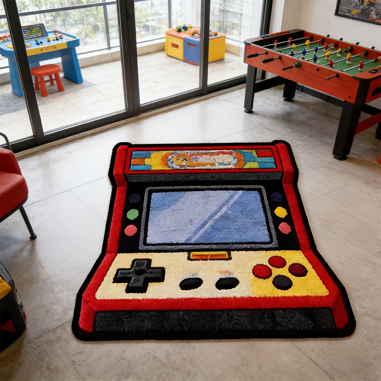 Retro Game Console Shaped Rug Carpet