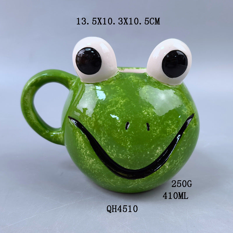 Super Cute Frog Shaped Ceramic Mug