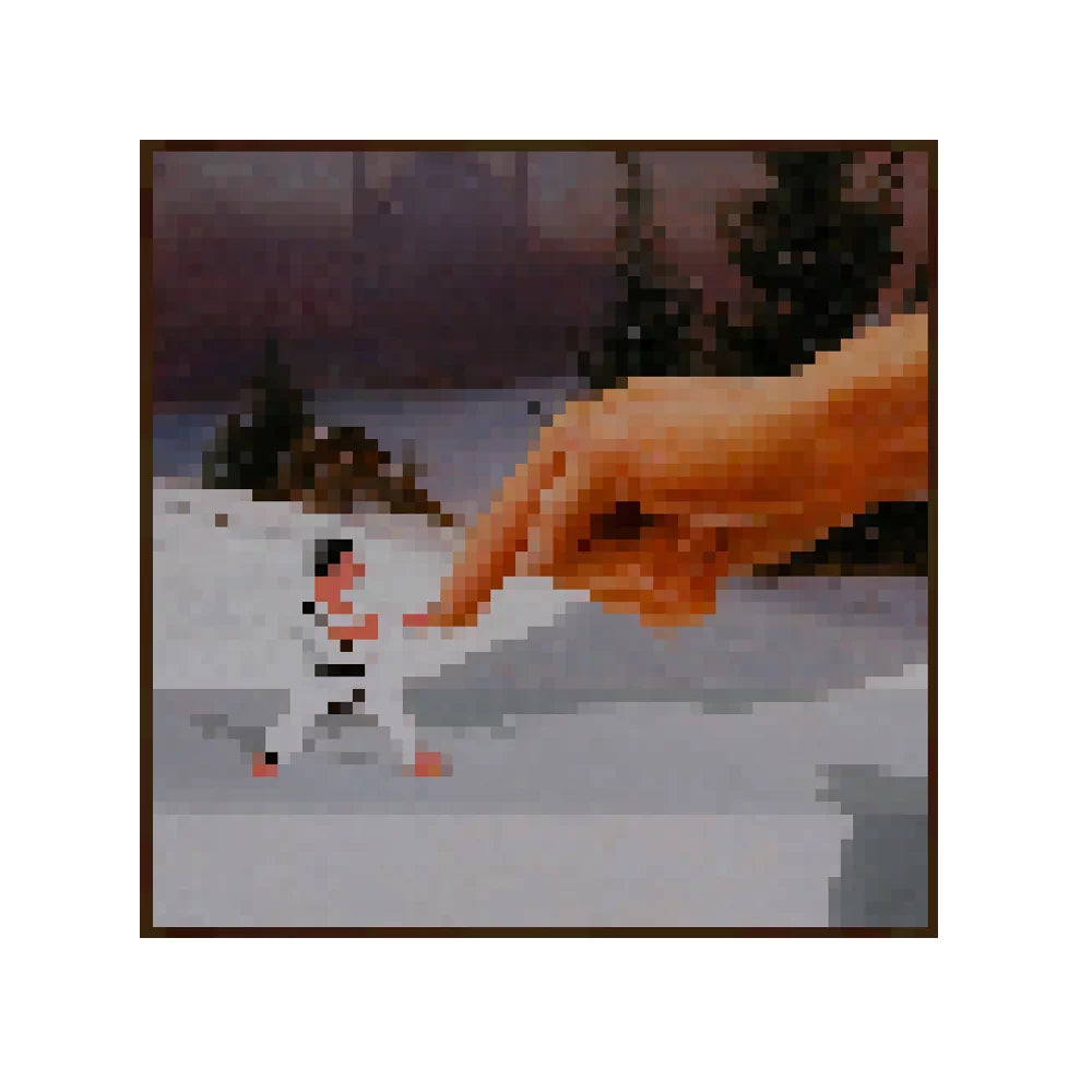 Square Block World Frame