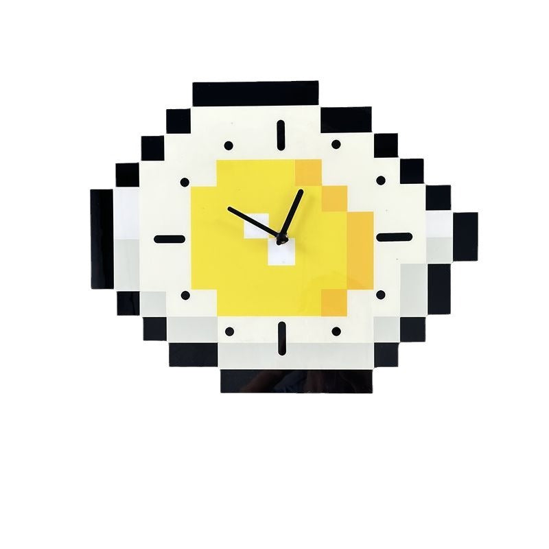 Egg cartoon clock