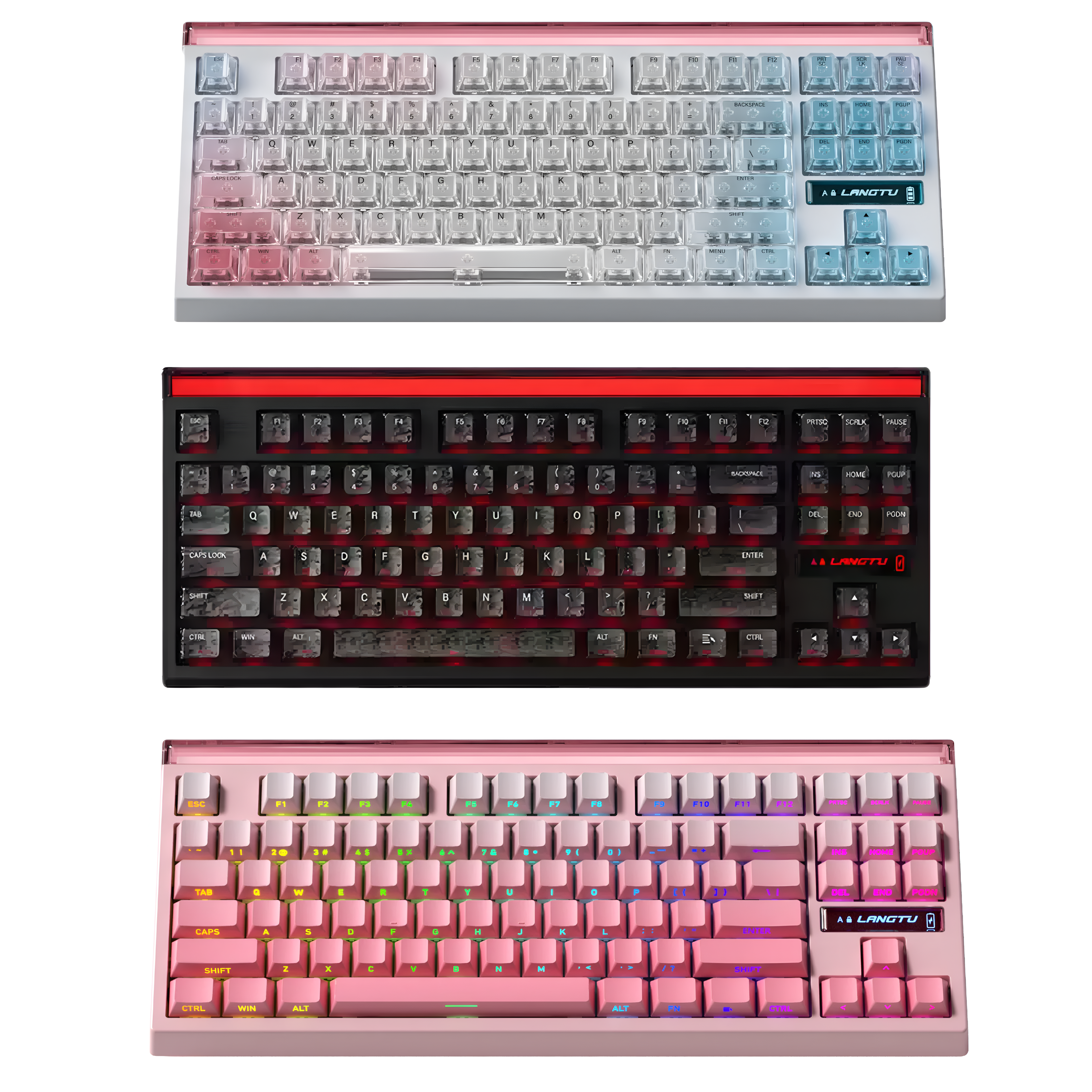 Langtu T87 Hot-Swappable Tri-Mode Gaming Mechanical Keyboard