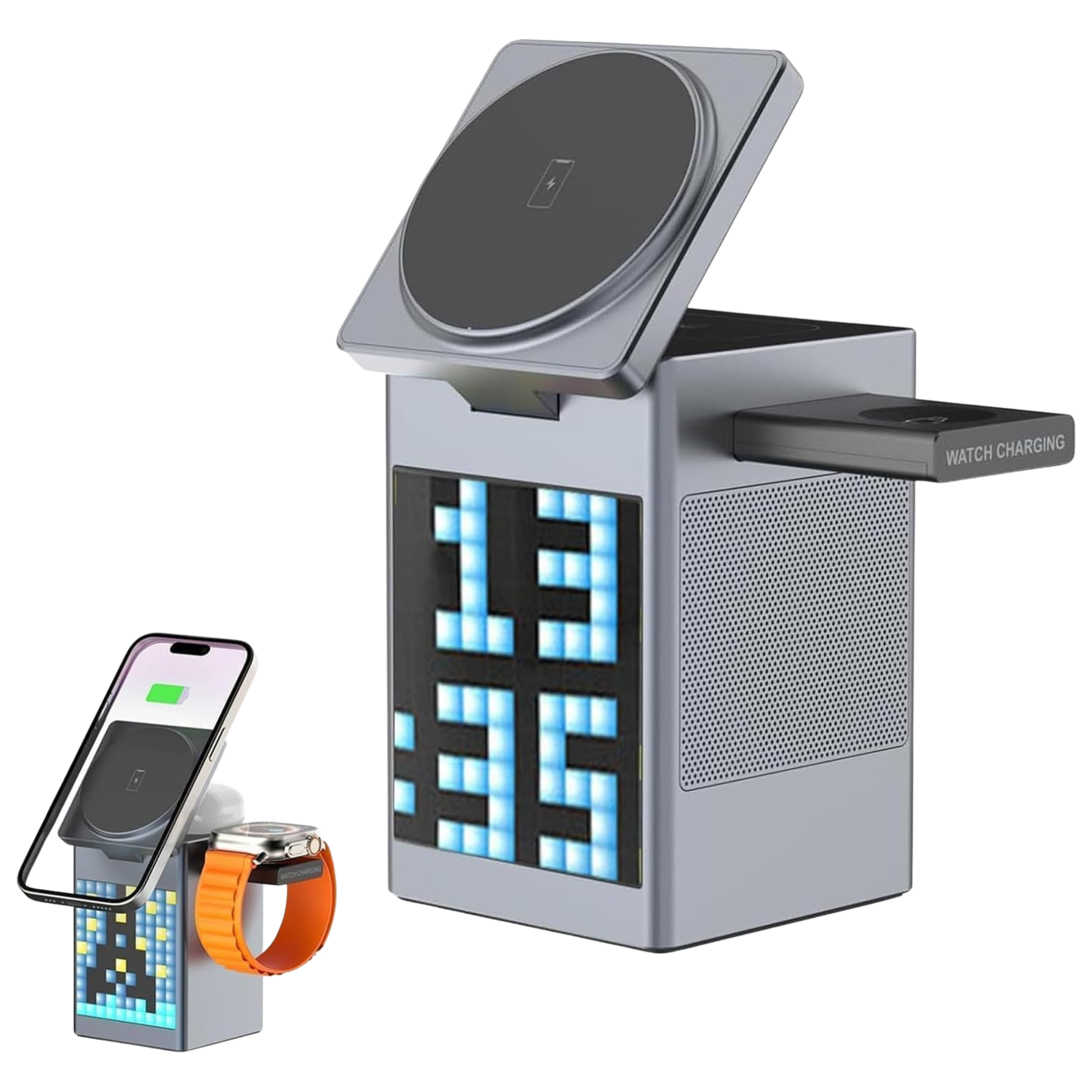6-in-1 Wireless Charger Station with Display