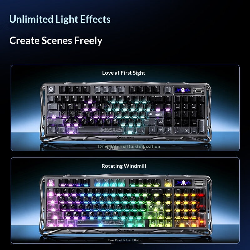 GravaStar K98 Gloomy Night Wireless Mechanical Gaming Keyboard