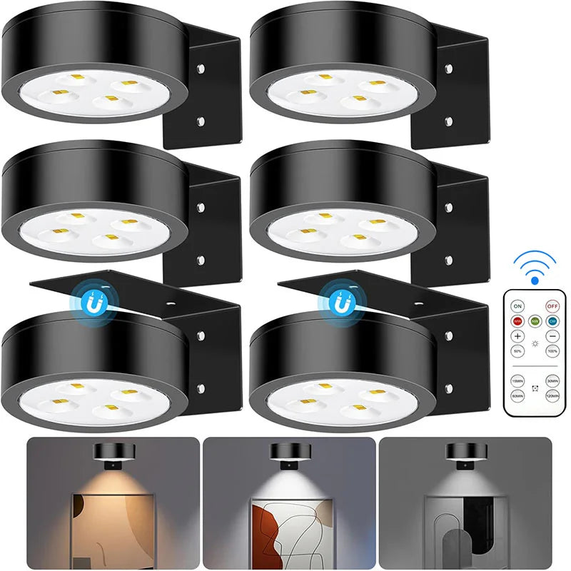Magnetic LED Picture Light Remote Dimmable