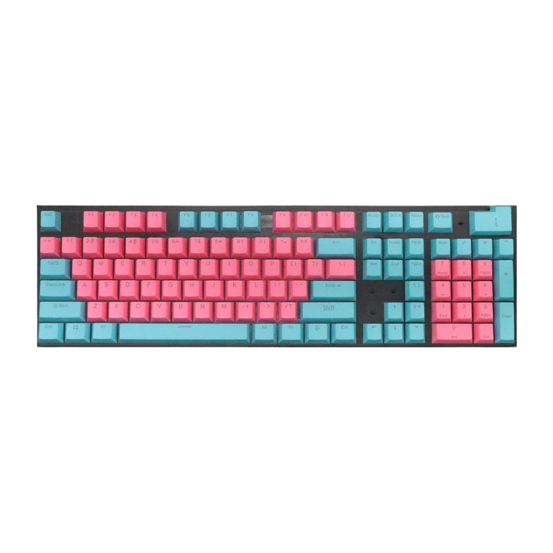 Purple & Turquoise PBT Keycaps 104 Keys