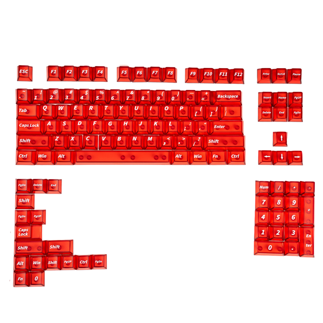 Red fog Keycaps 120 keys