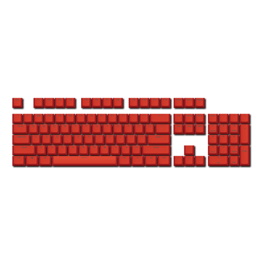 Red PBT Keycaps 104 Keys