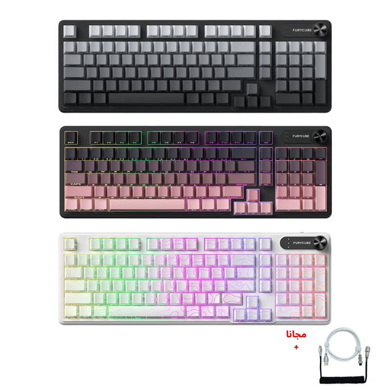 FURYCUBE IP98 Wireless Mechanical Waterproof Gaming Keyboard