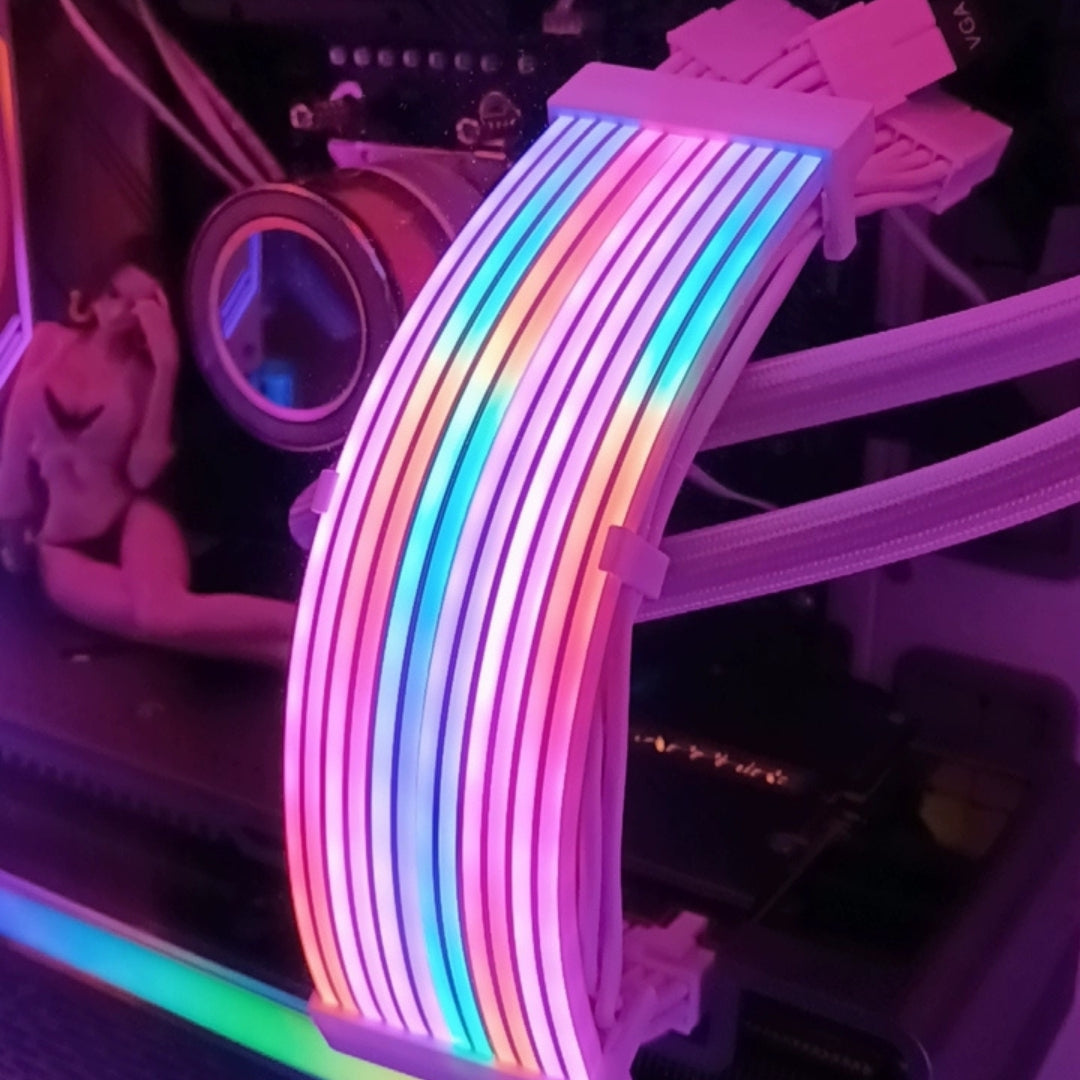 Rainbow ARGB Extension Cable 24Pin Motherboard + 8Pin GPU