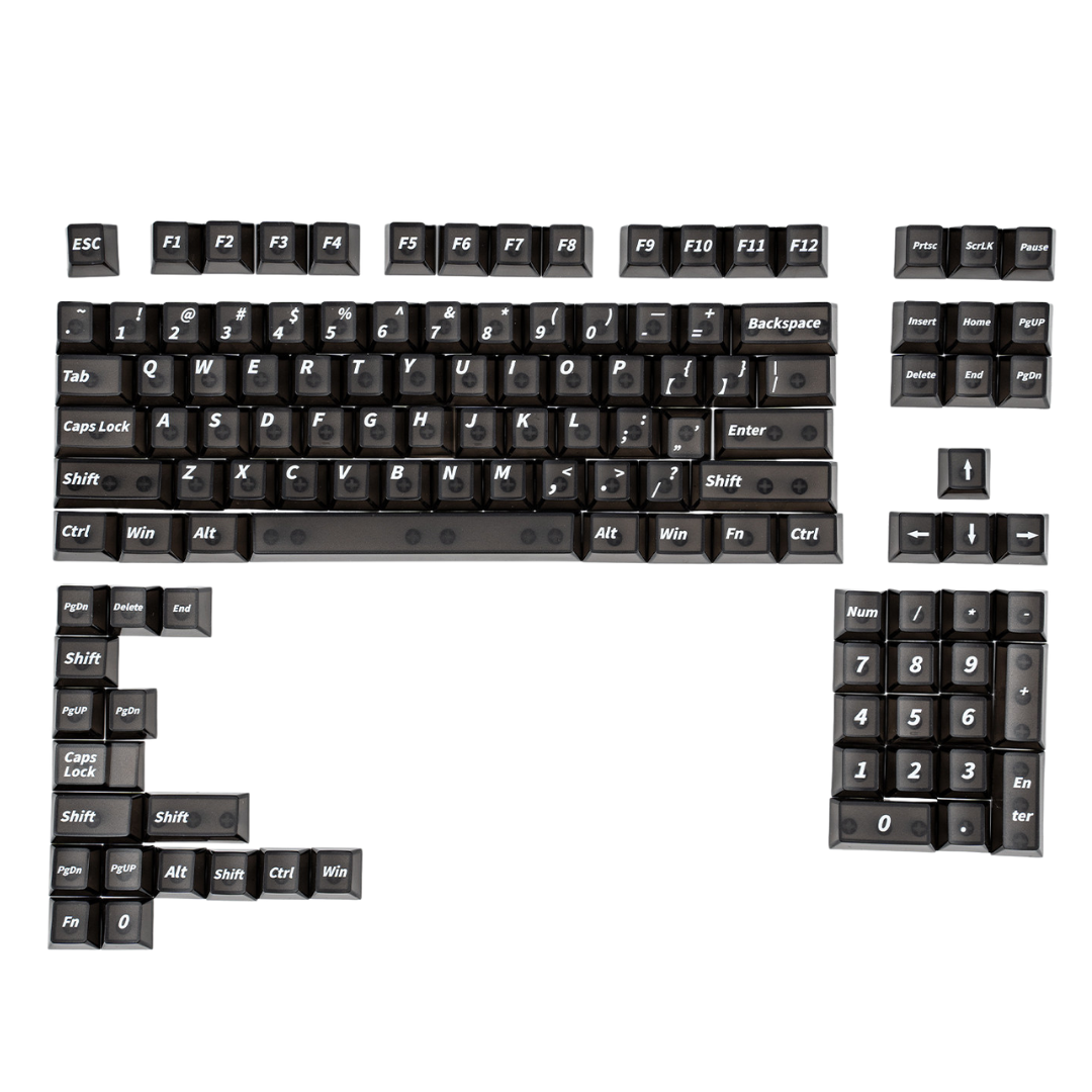 Black fog Keycaps 120 keys