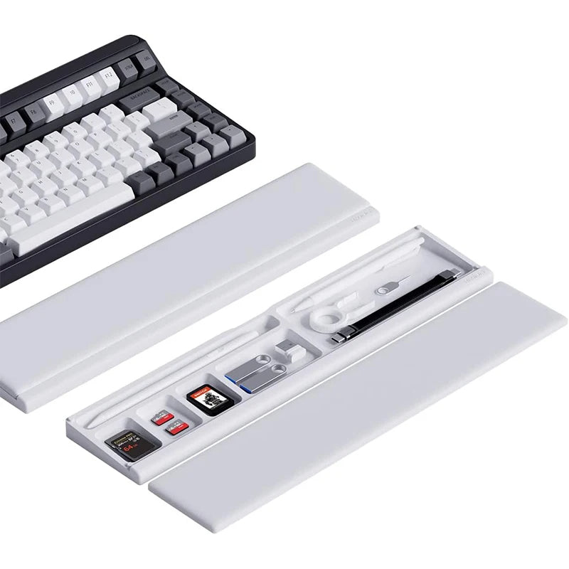 Keyboard Wrist Rest Pad with Storage Box