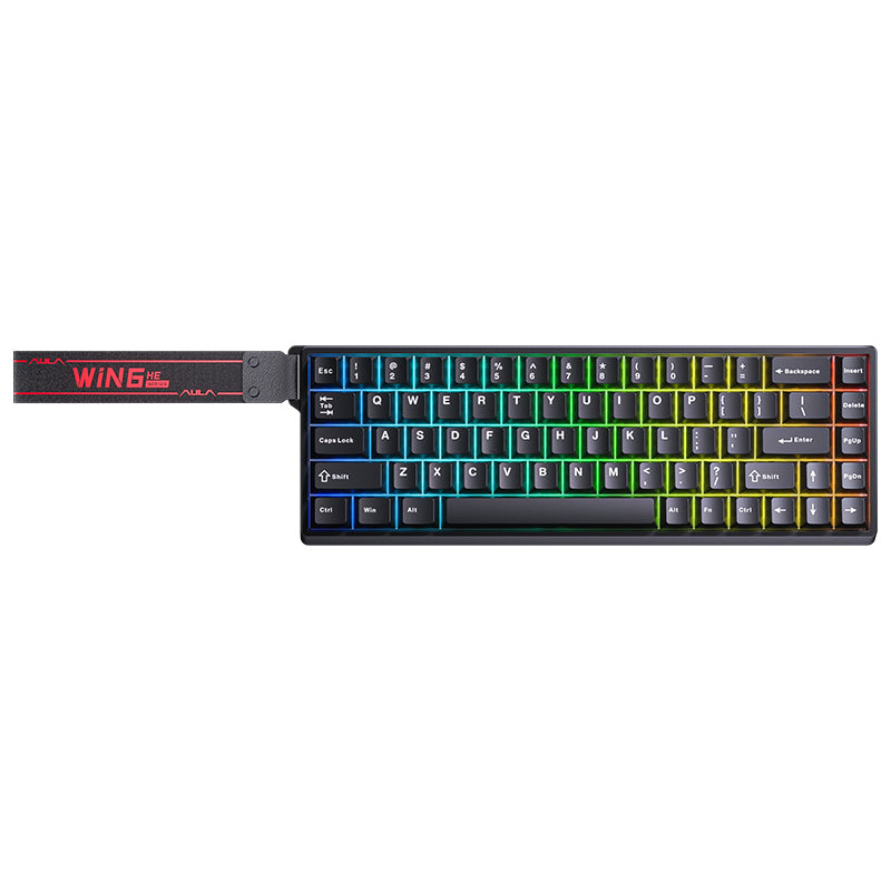 AULA WiN60 + VXE R1 + Coiled cable