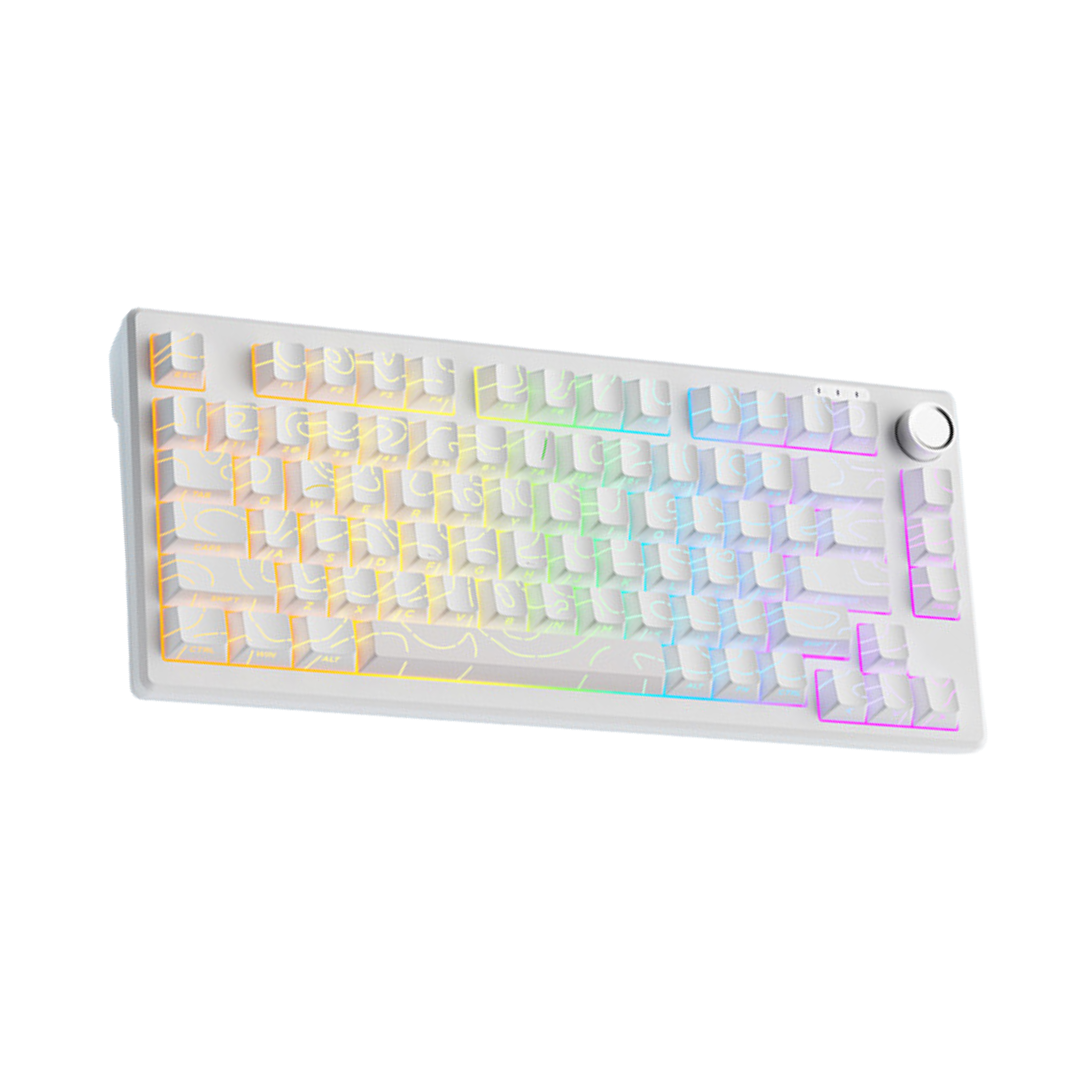 MENGZU ZZ75 PRO Wireless Mechanical Gaming Keyboard + GPW-II Mouse + Mousepad + cable  "عرض التوفير"