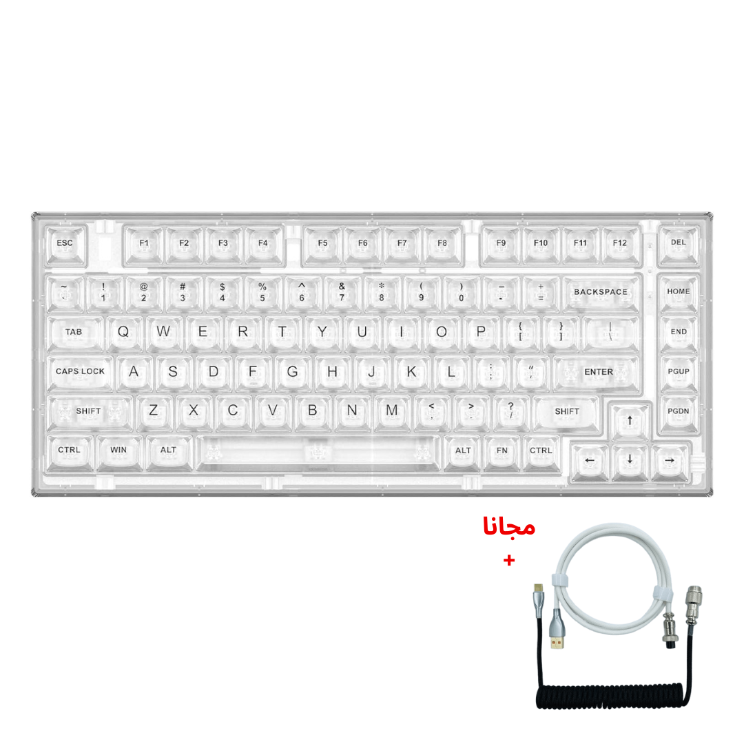 Xinmeng X75 Transparent Mechanical Wired Gaming Keyboard