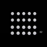 Curved Mouse Skates (Small Dots)