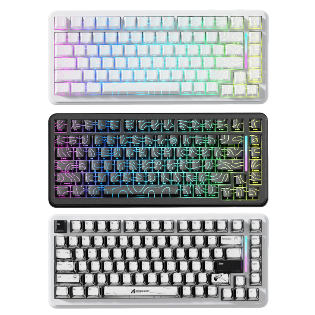 Attack Shark X82 Pro HE 8KHz Wireless Magnetic Gaming Keyboard