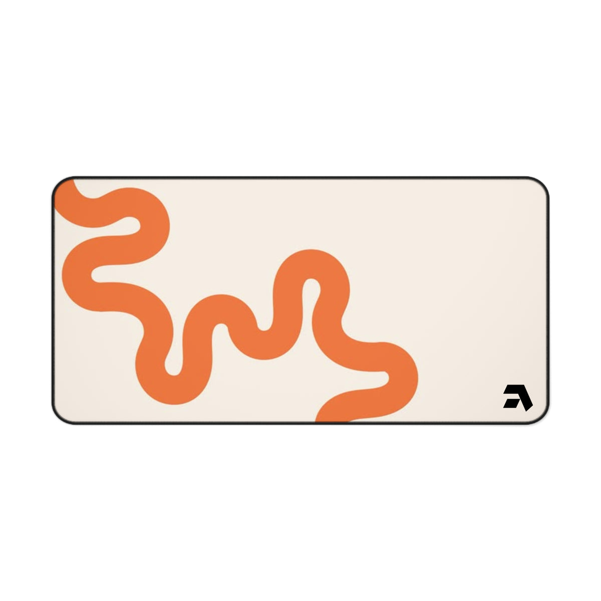 Orange Squiggle Gaming Mousepad