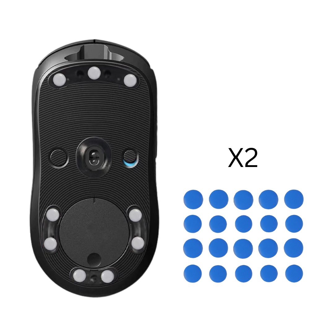 Curved Mouse Skates (Small Dots)