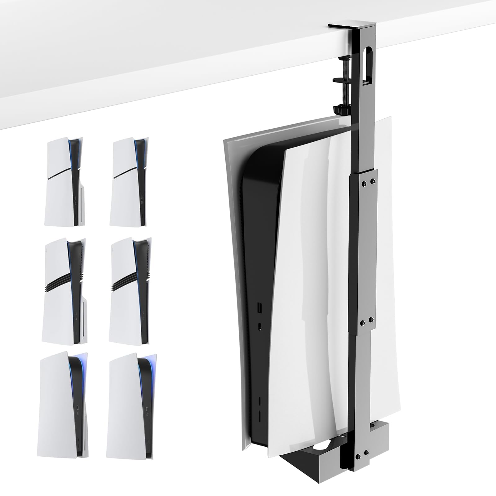 PS5 Vertical Mount Under Desk for PS5/PS5 Slim/PS5 Pro