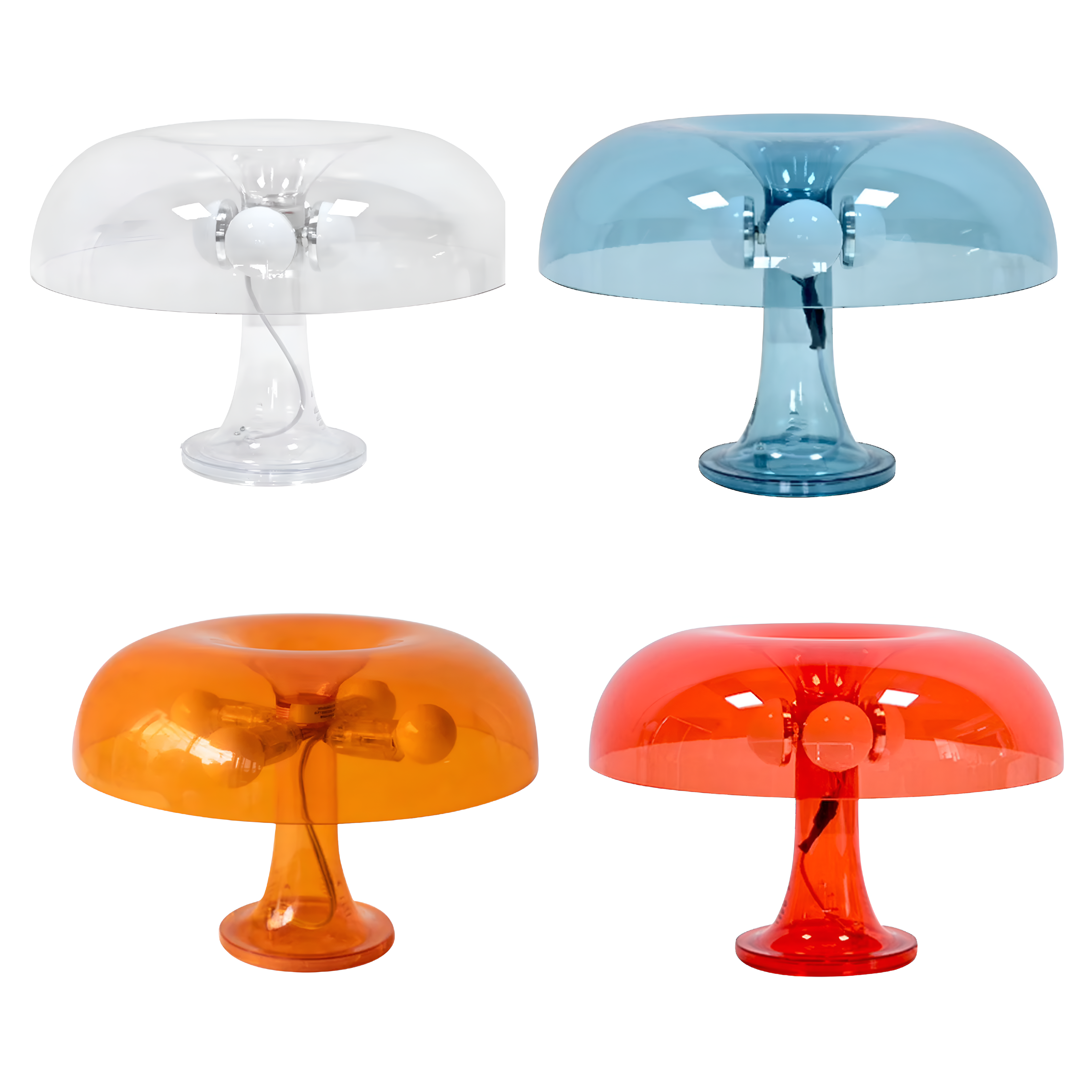 Mushroom Table Transparent LED