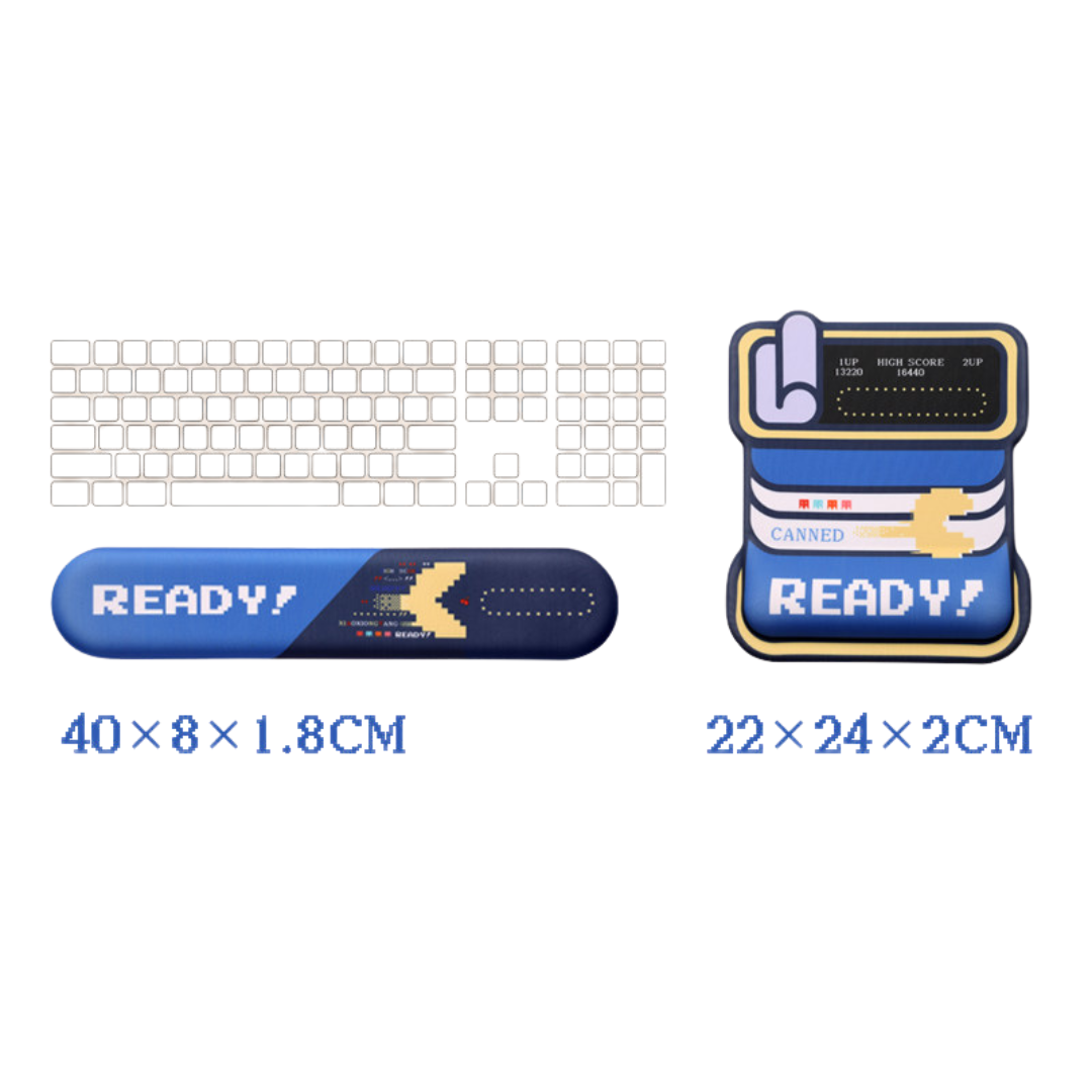 Little Bear Teacup Cat Wrist Mouse Pad & Keyboard Rest