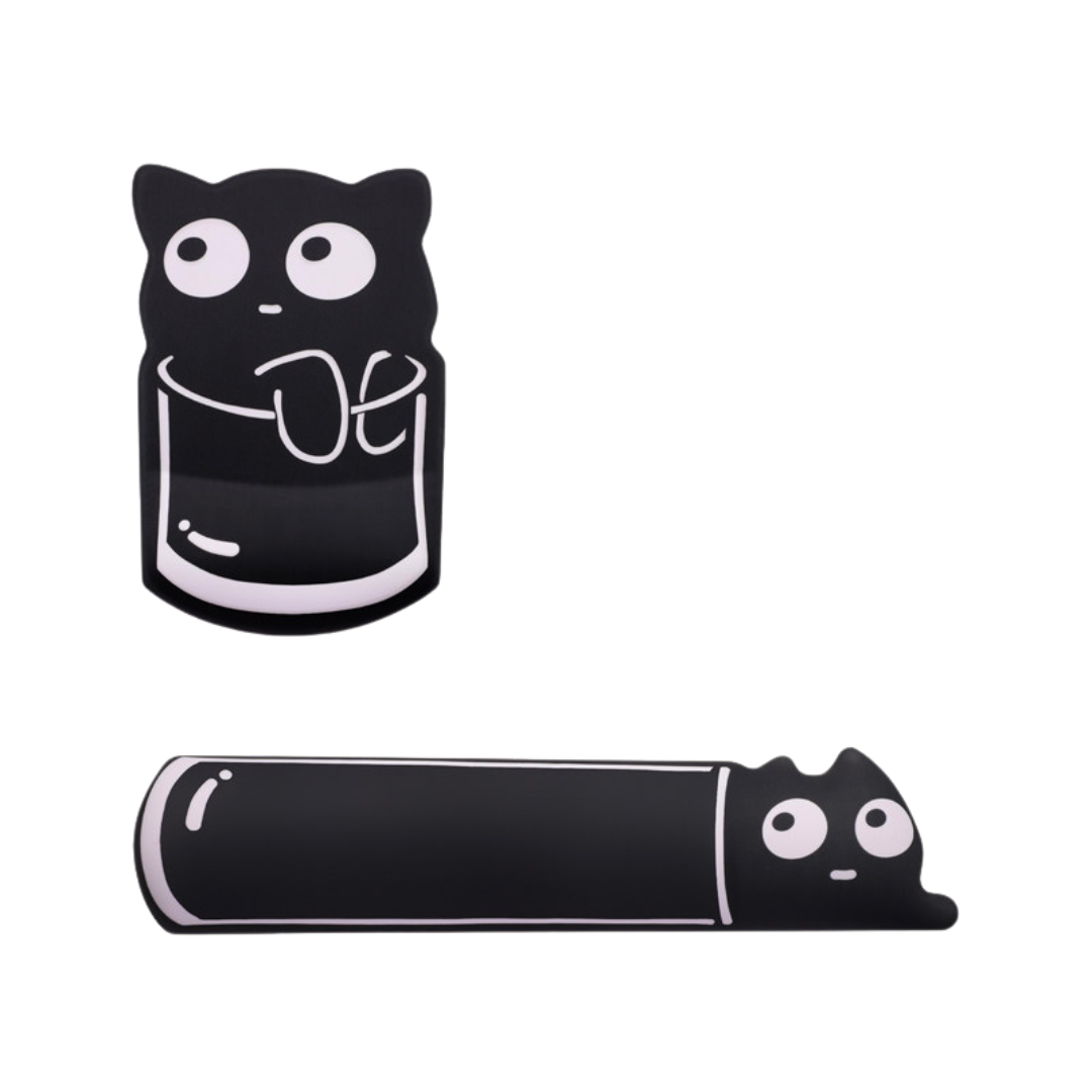 Bear Cartoon Wrist Mouse Pad & Keyboard Rest