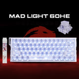 Mad Light 60 HE hollow Magnetic Aluminum Wired Gaming Keyboard