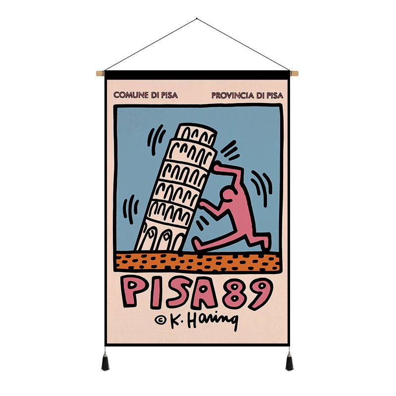 Graffiti Fabric Wall Tapestry