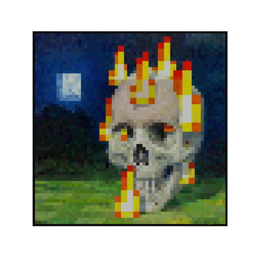 Square Block World Frame