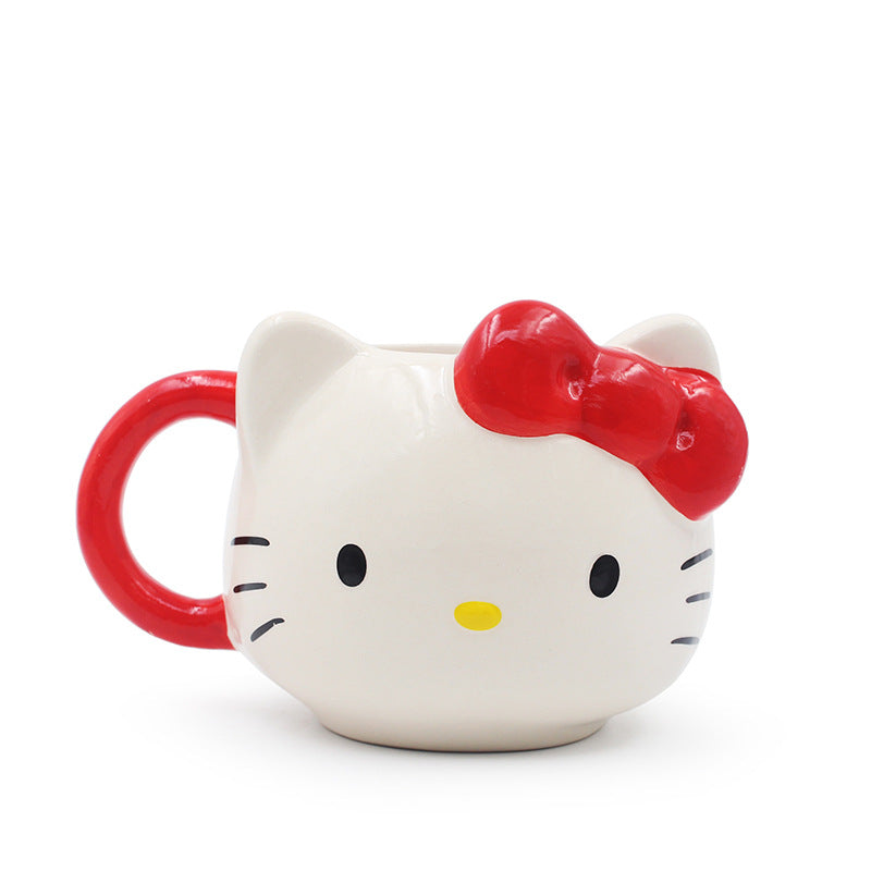 Cute Cat Bow Ceramic Mug