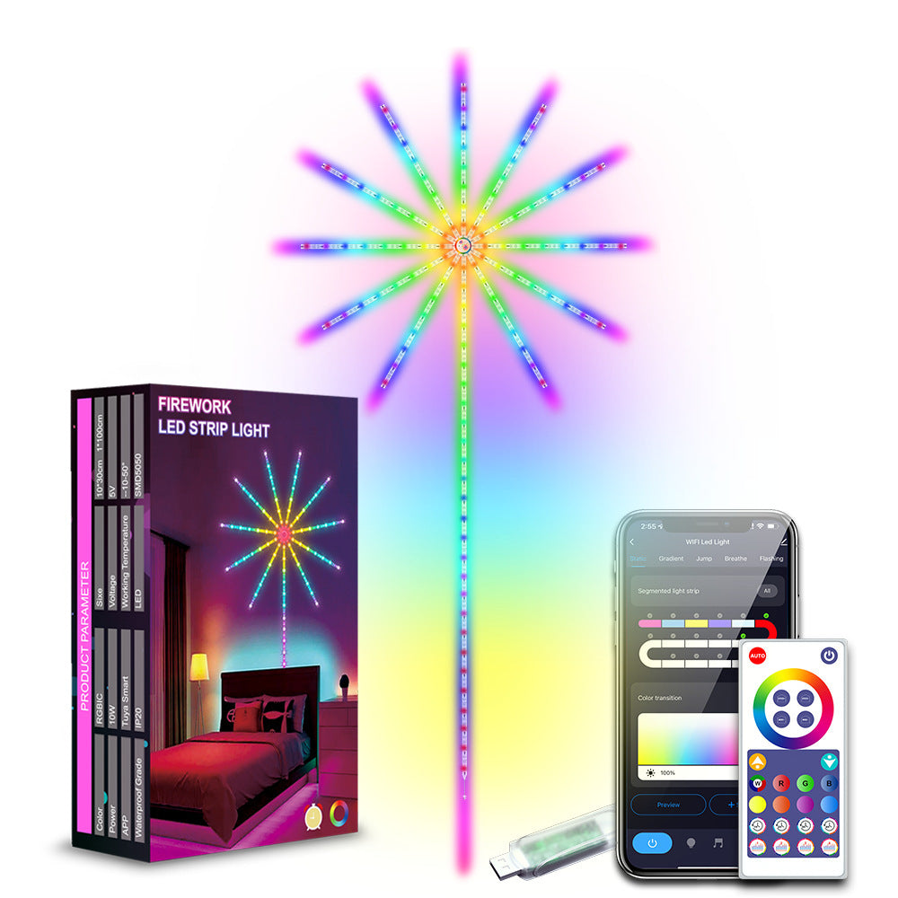 RGB Fireworks Music Bluetooth Light Strip