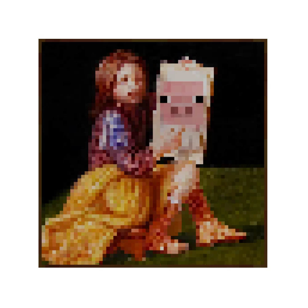 Square Block World Frame