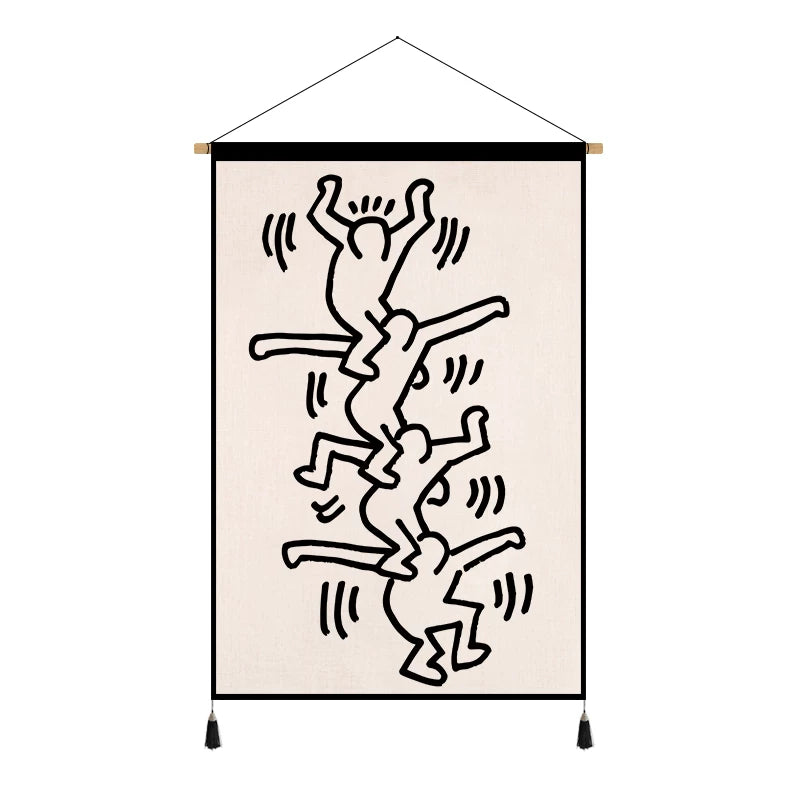 Graffiti Fabric Wall Tapestry