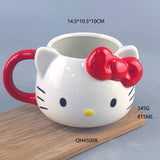 Cute Cat Bow Ceramic Mug