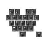 Transparent Heart Keycap 21 keys