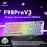 AULA F98PRO Wireless TFT Screen Mechanical Gaming Keyboard