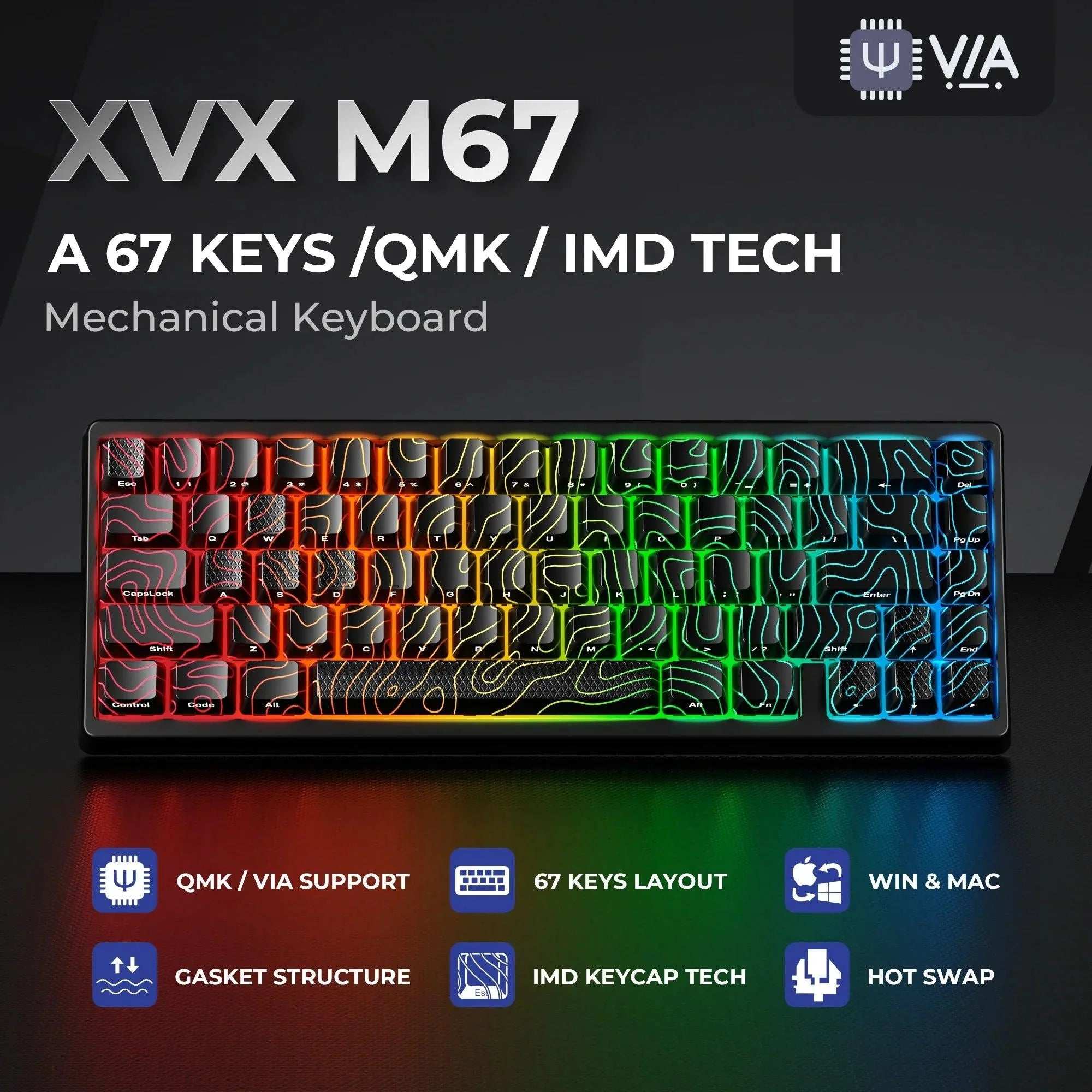 M67 Wired Mechanical E-sports Keyboard