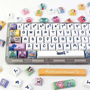 Wave theme XDA keycaps
