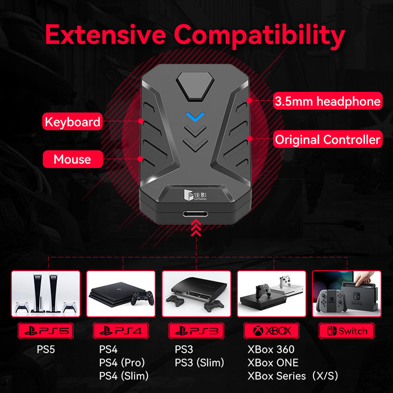 Mix Master 7-in-1 Gaming Keyboard & Mouse Converter