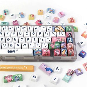 Wave theme XDA keycaps