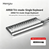 MENGZU AIR 68 Wireless Mechanical Gaming Keyboard + GPW-II Mouse + Mousepad + cable  "عرض التوفير"