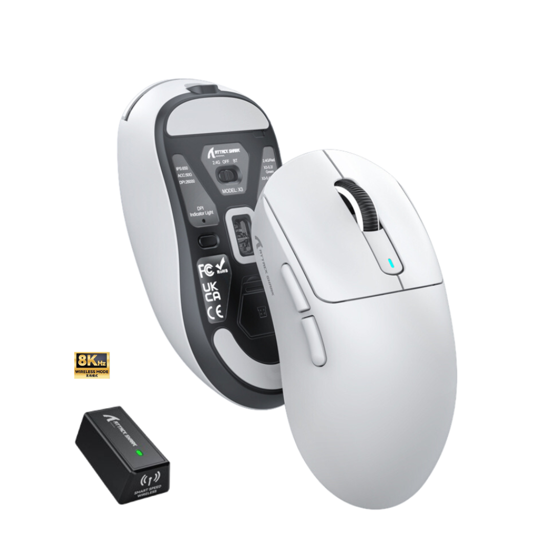 Attack Shark X3 PRO 8K Lightweight Wireless Gaming Mouse 26k Dpi 59g
